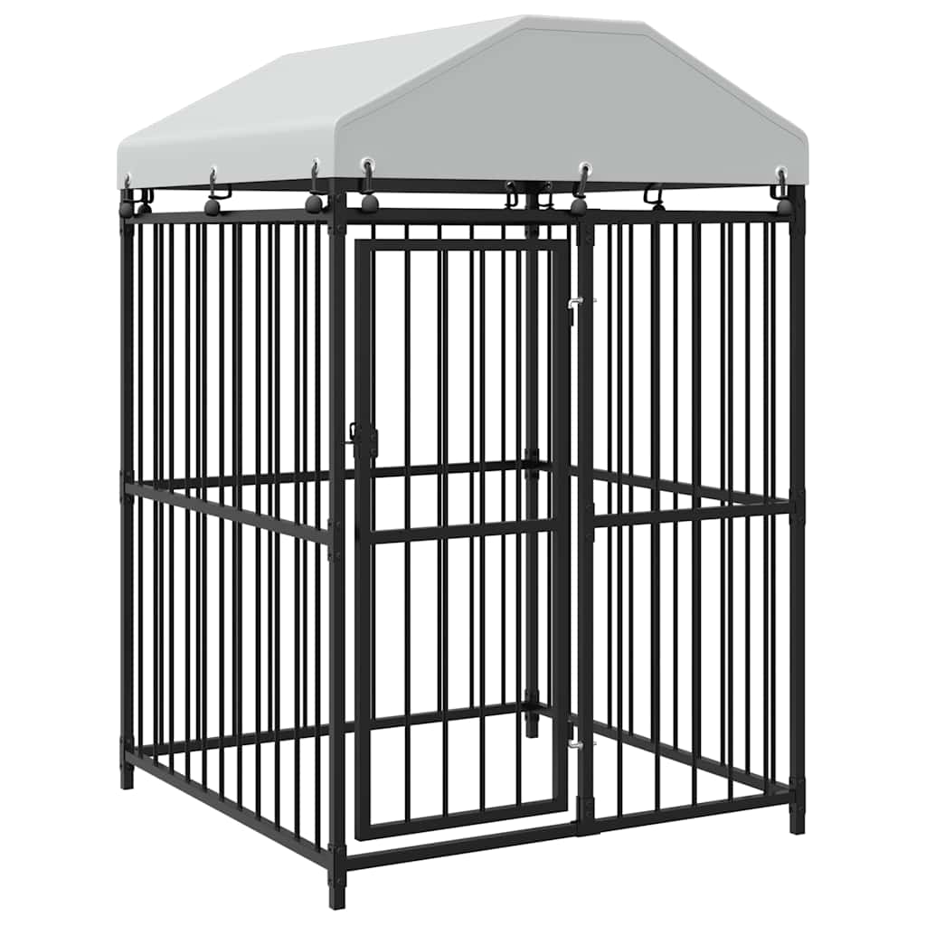 Perrera De Exterior Con Techo 120x120x150 Cm_0