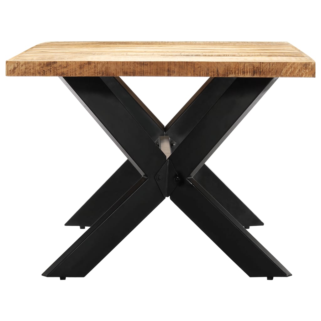 Mesa De Comedor De Madera Maciza De Mango 200x100x75 Cm_1