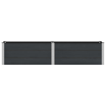 Arriate Elevado Negro 250 X 50 X 54 Cm Wpc Y Aluminio_2