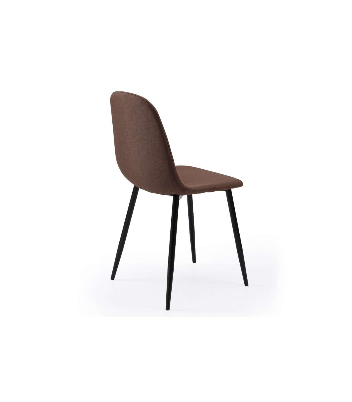 Pack De 4 Sillas Comedor Hall Tapizado Textil Chocolate, 84cm(alto) 44,5cm(ancho) 54,5cm(l_5
