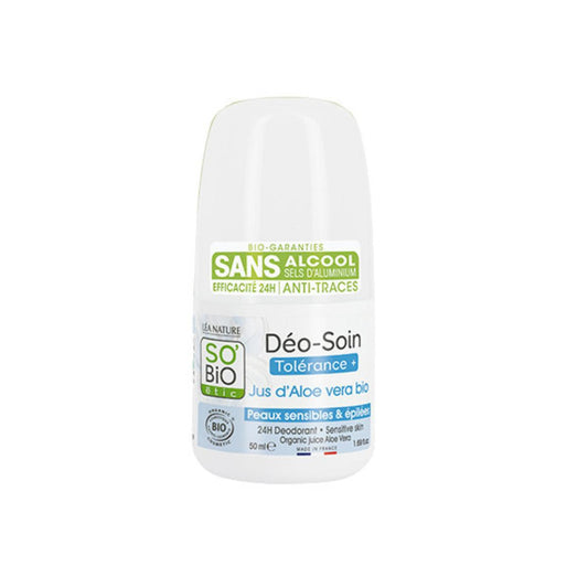 Desodorizante roll-on 24h com aloé vera BIO So'Bio étic 50 ml