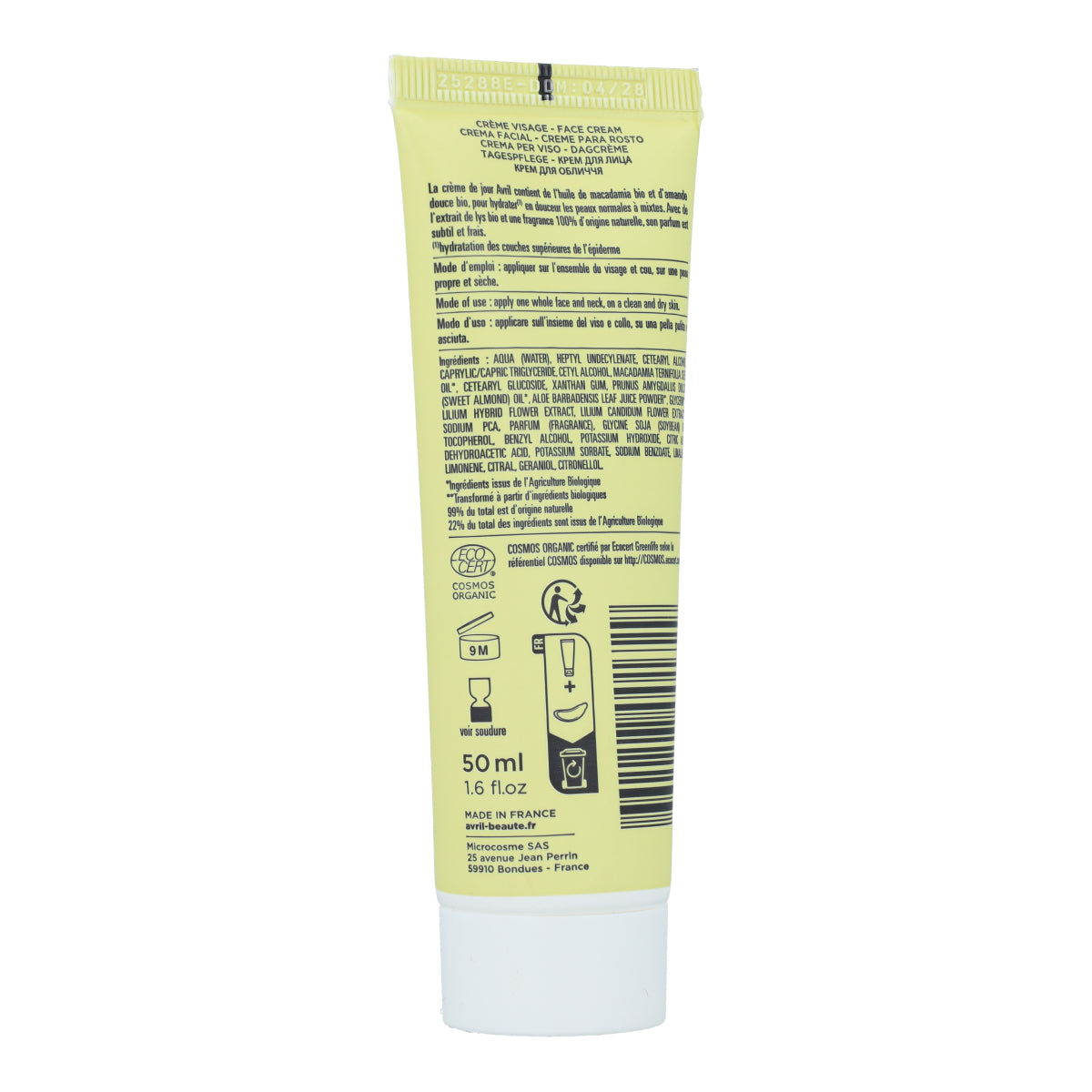 Creme facial Avril para pele normal 50 ml