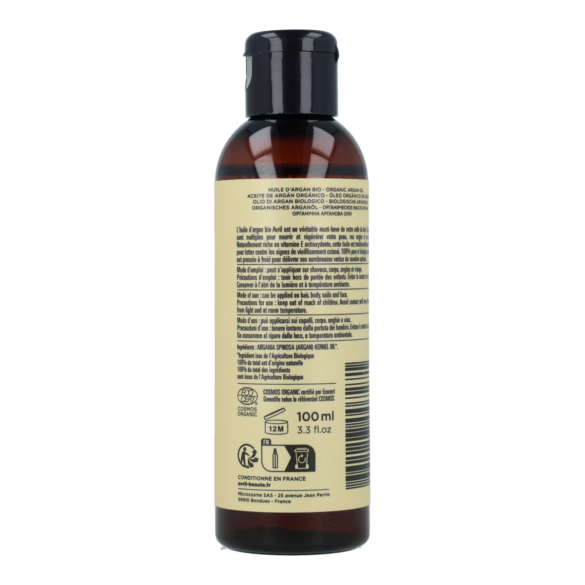 Óleo de Argão Biológico Avril 100 ml