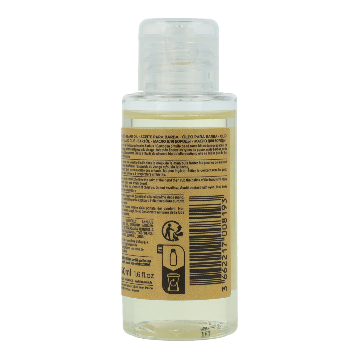 Óleo para Barba Avril ECO 50 ml
