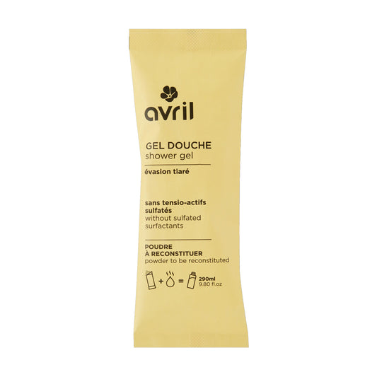 Gel de ducha en polvo para reconstituir Flor de Tiaré Avril 30g
