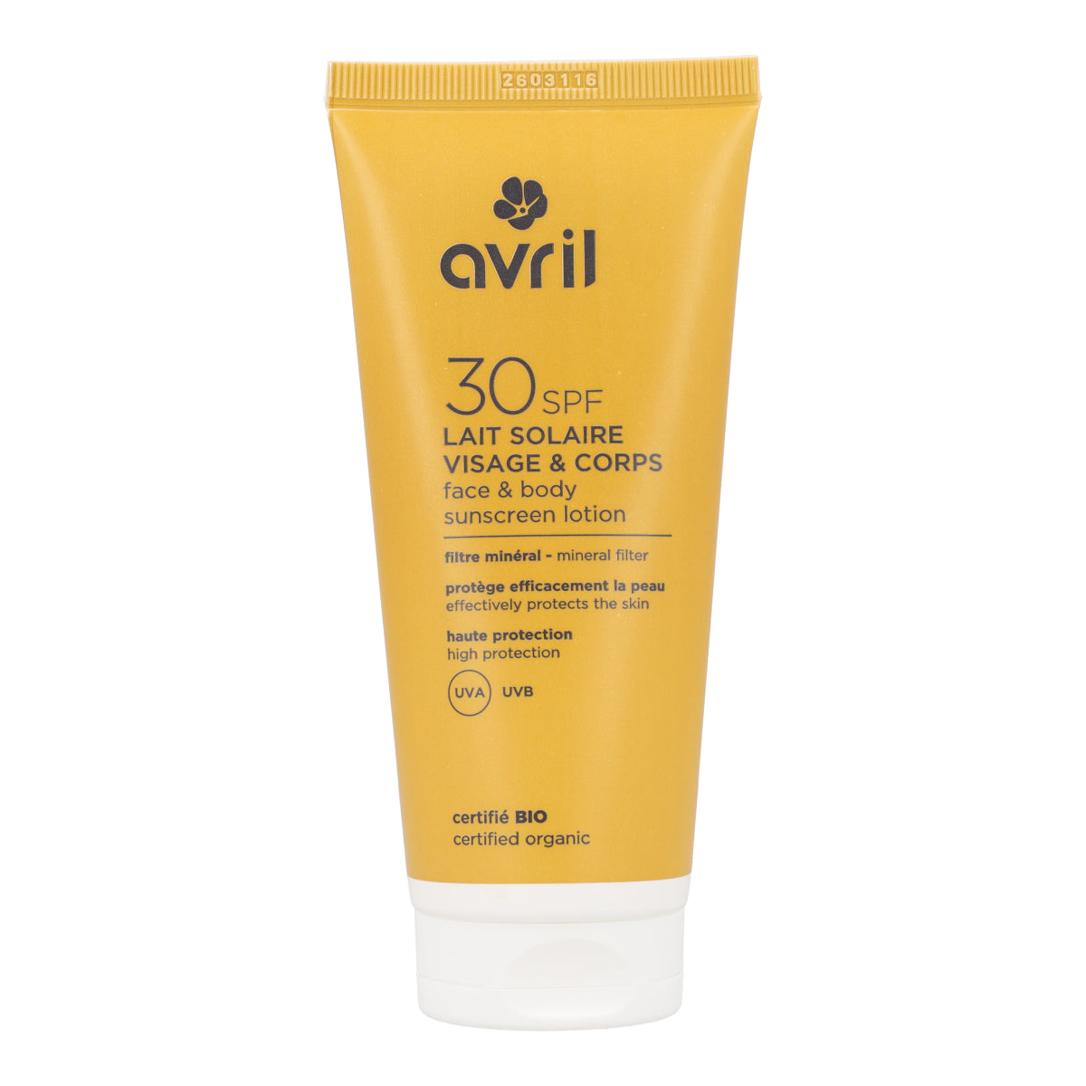 Crema Solar SPF 30 Cara & Cuerpo Avril 100 ml