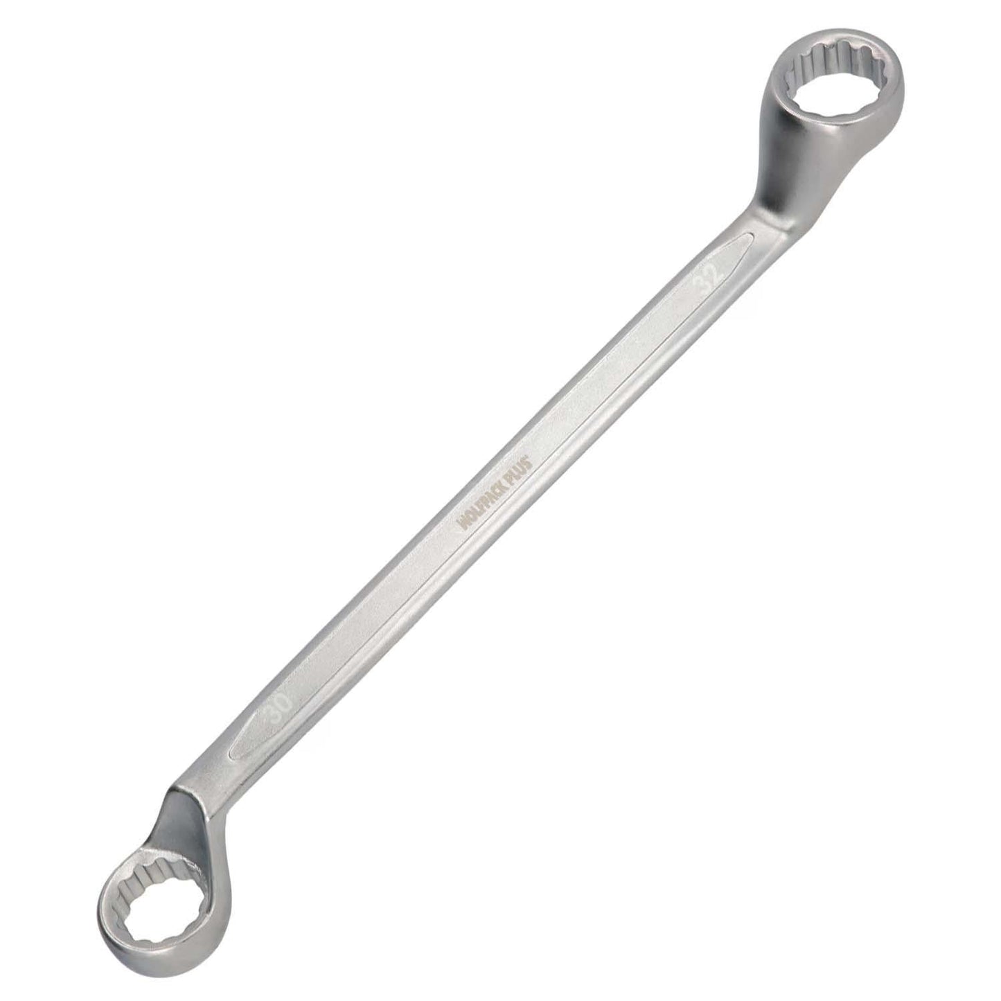 Llave Estrella Acodada Plus Acero Cromo Vanadio 30x32 Din 838. Llave Doble Boca Acodada, Llave Fija Estrella Acodada_0
