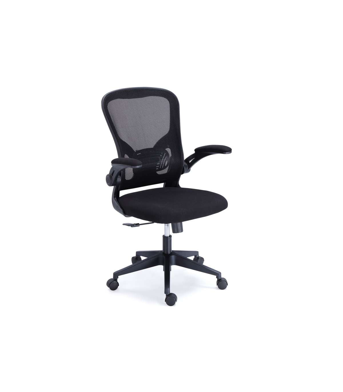 Silla Giratoria Regulable Lexi Tapizada En Tejido Red Transpirable Negro, 66 X 64 X 98-108_0