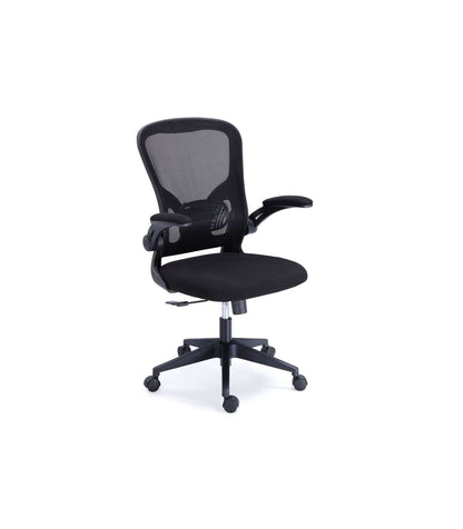 Silla Giratoria Regulable Lexi Tapizada En Tejido Red Transpirable Negro, 66 X 64 X 98-108_0