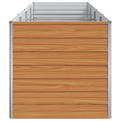 Arriate Elevado Marrón Claro 320 X 80 X 77 Cm Acero Galvanizado_5