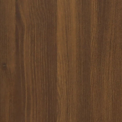 Set De Mueble Zapatero 3 En 1 Madera Contrachapada Marrón Roble / Vetonek_1