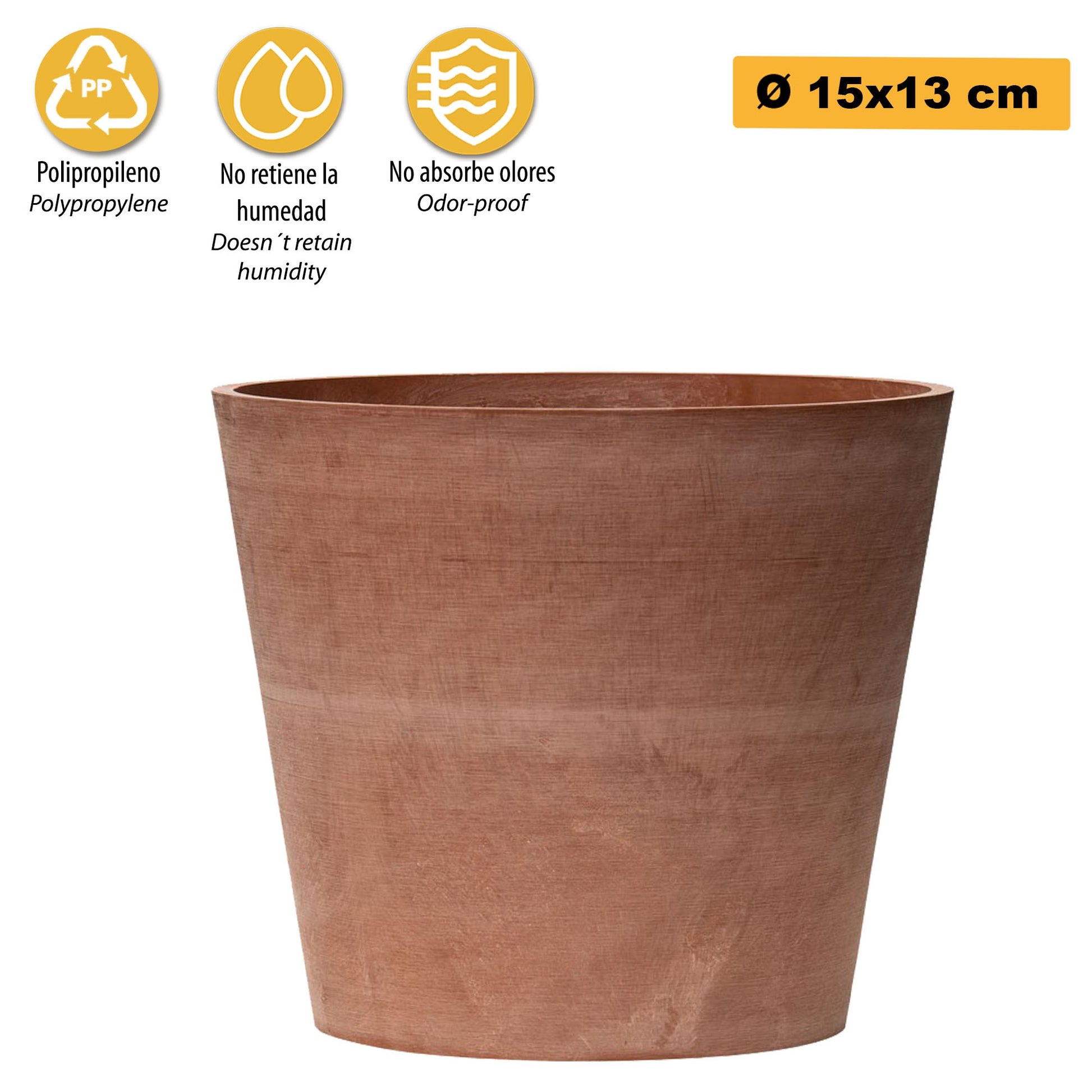 Maceta Tipo Cono Truncado Ø 15 Cm_2
