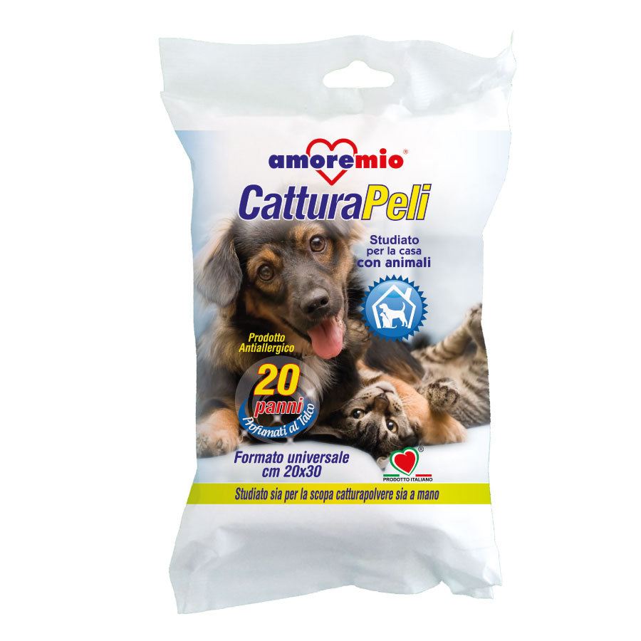 Amoremio Paño Captura Pelos De Mascota, Paquete De 20 Paños Cada Uno_0