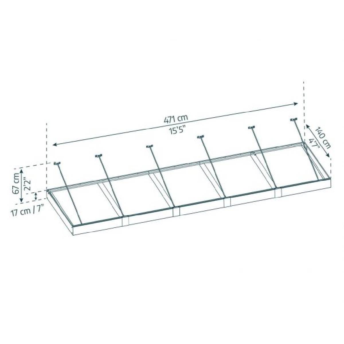 Marquise Sophia XL 140x471 cm opala Canopia