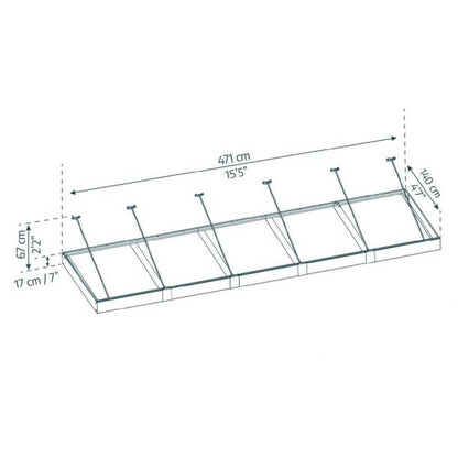Marquise Sophia XL 140x471 cm opala Canopia