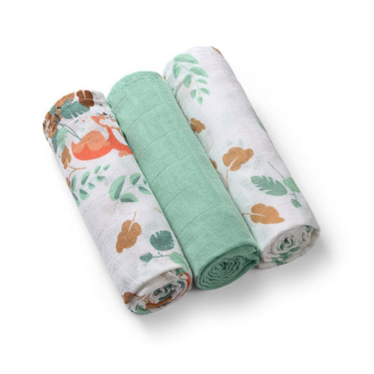 Pack 3 Muselinas Algodón 70x70 Cm Selva_0