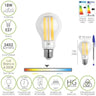 Bombilla Led Filamento Standar Rosca E27. 18 Watt. Equivale A 130 Watt. 2462 Lumenes. Luz Neutra 4000º K.