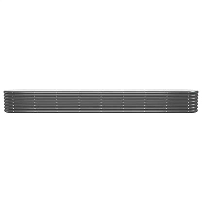 Jardinera Arriate Acero Galvanizado Antracita 332x40x36 Cm_2