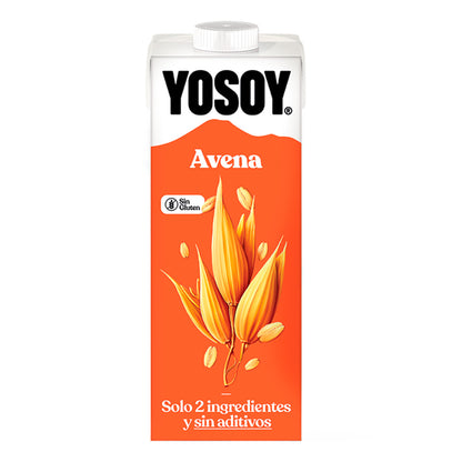 Embalagem de 6 bebidas de aveia sem glúten YOSOY 1L