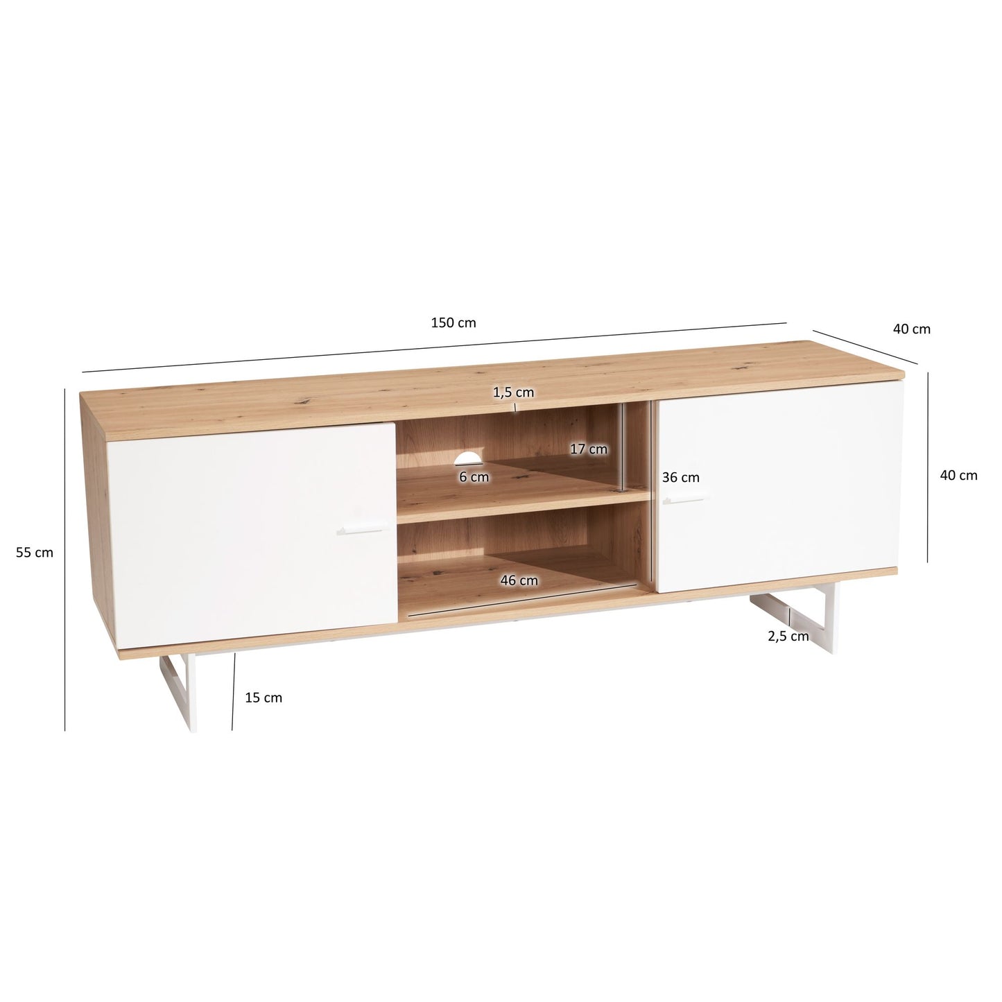Mueble De Tv Amplio Y Práctico Modelo Wl6.823_3