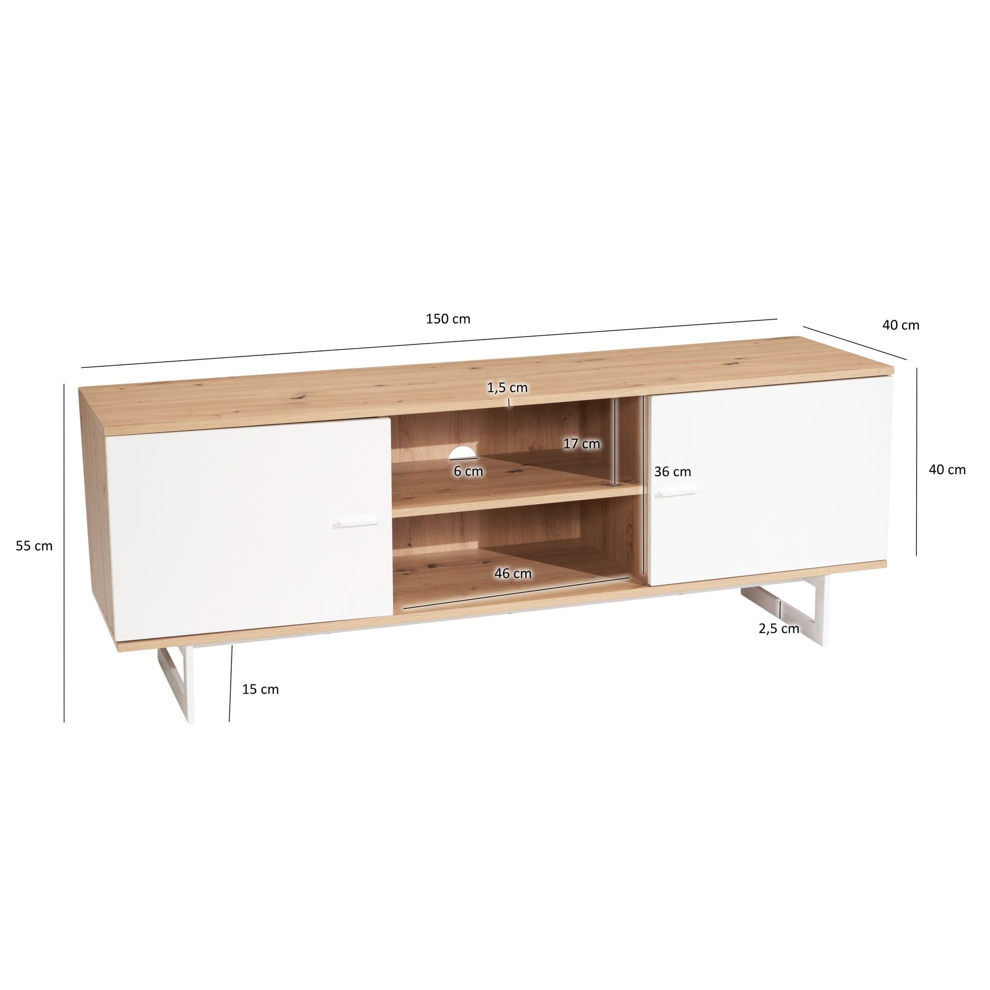 Mueble De Tv Amplio Y Práctico Modelo Wl6.823_3