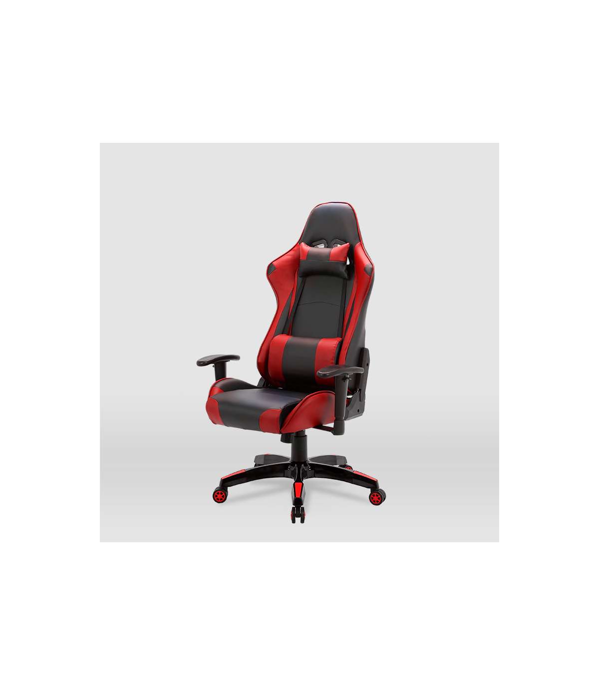 Silla Gaming Regina Tapizada En Piel Sintética Negro/rojo, 126.5/133.5cm(alto) 70.5cm(anc_1