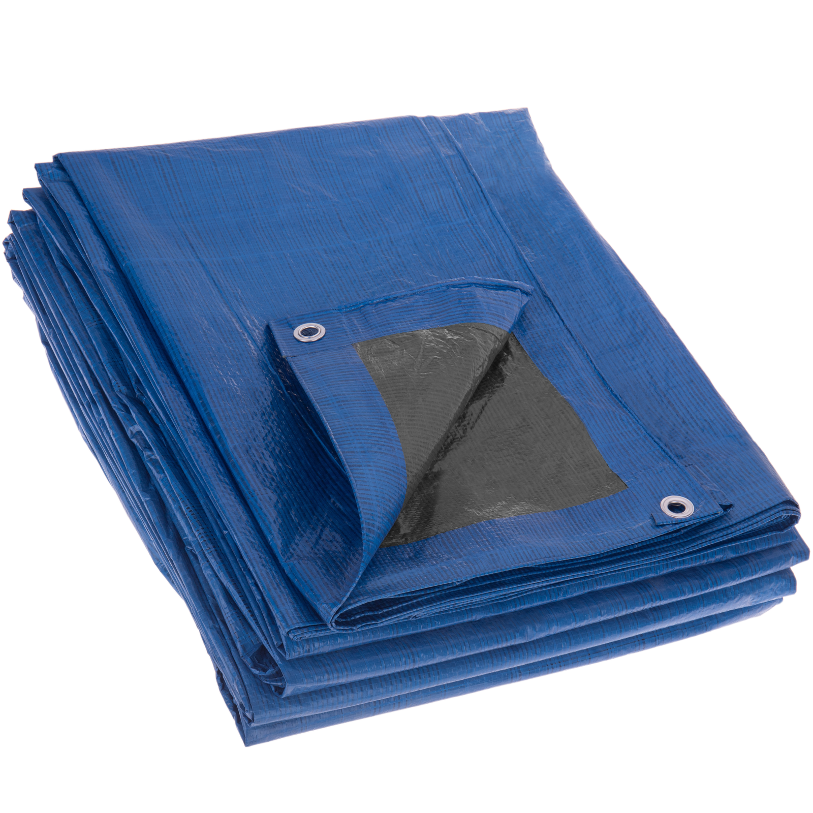 Toldo Lona De Protección Impermeable De Polietileno Doble Cara Verde Y Azul 5x8m_0