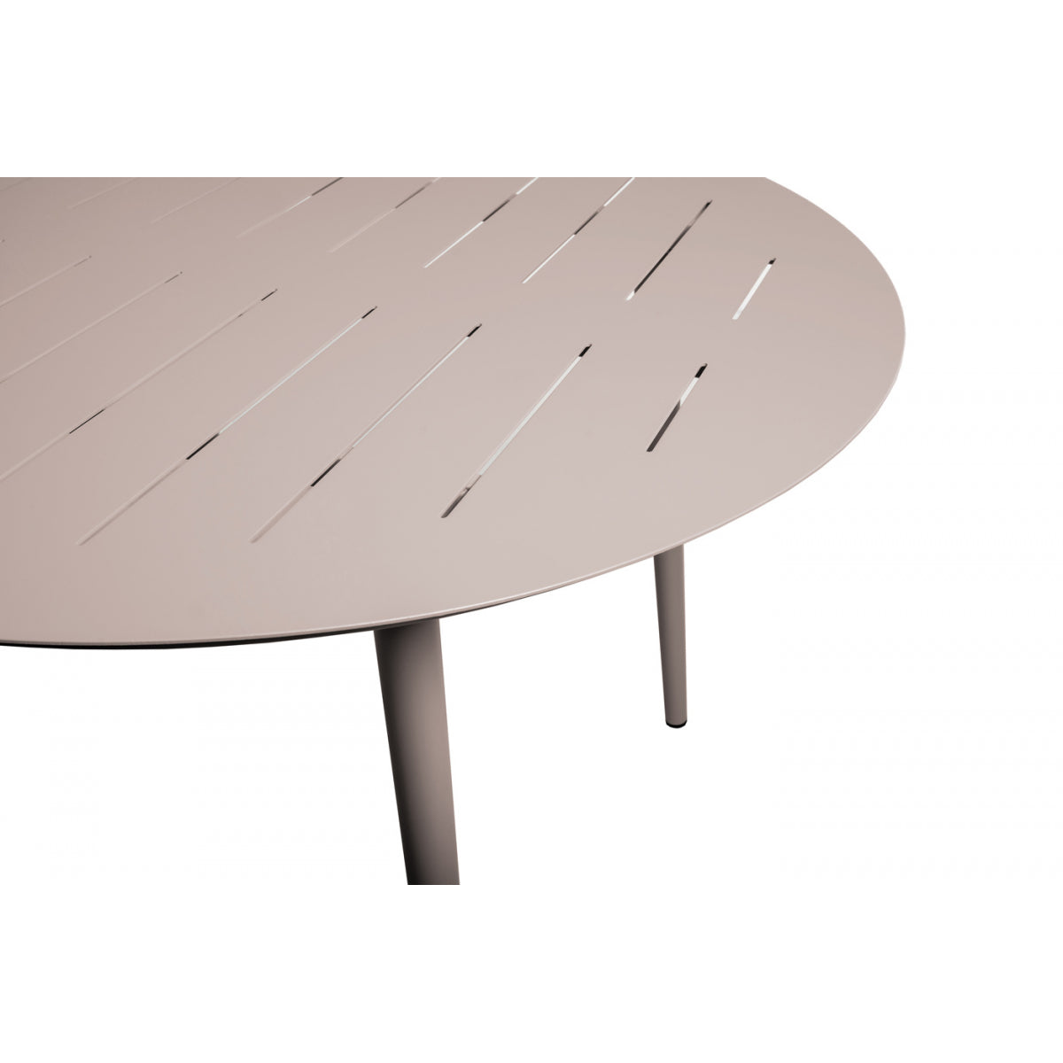 Inari Mesa De Jardín Ovalada De Aluminio Para 6 Personas Taupe 180x120xh75cm- Mobiliario De Jardín_1