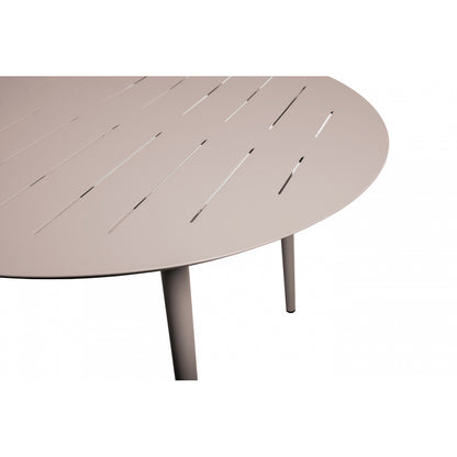 Inari Mesa De Jardín Ovalada De Aluminio Para 6 Personas Taupe 180x120xh75cm- Mobiliario De Jardín_1