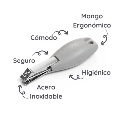 Cortauñas Para Bebés Mango Ergonómico Grey_3