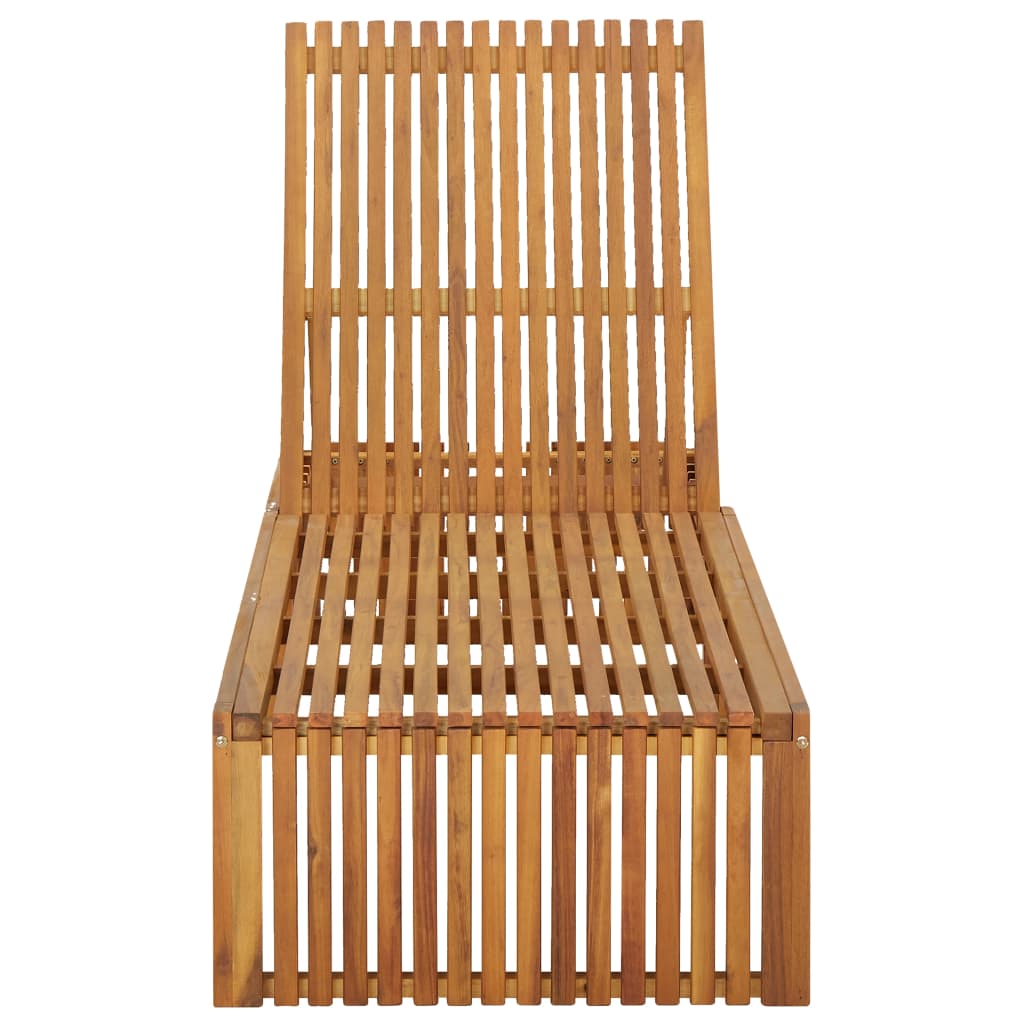 Tumbona Con Cojín Madera Maciza De Acacia_2