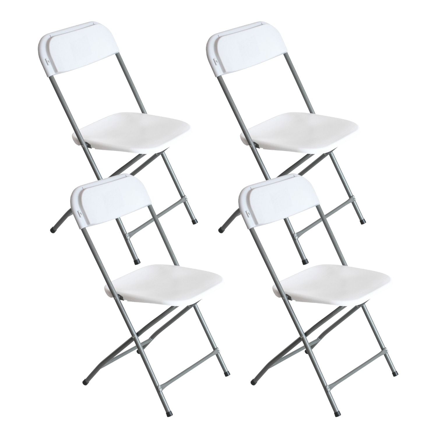 Pack 4 Sillas Plegables Blancas 49x44.5x80.5cm 7house_0