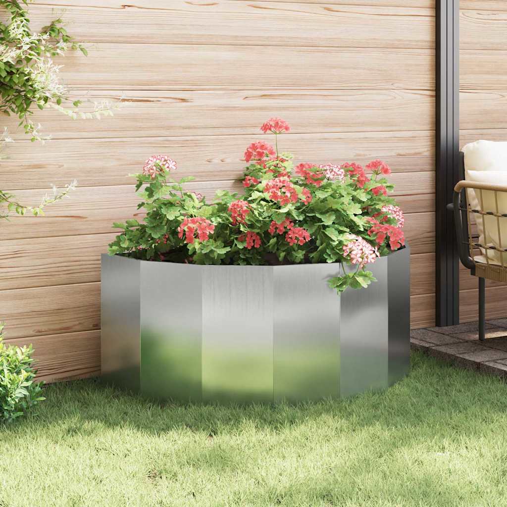 Jardinera Plateado 120 X 60 X 50 Cm Acero Galvanizado_3