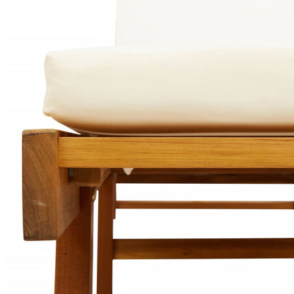 Tumbonas Con Cojines 2 Uds Madera Maciza De Acacia 200x68x83 Cm / Vetonek_1