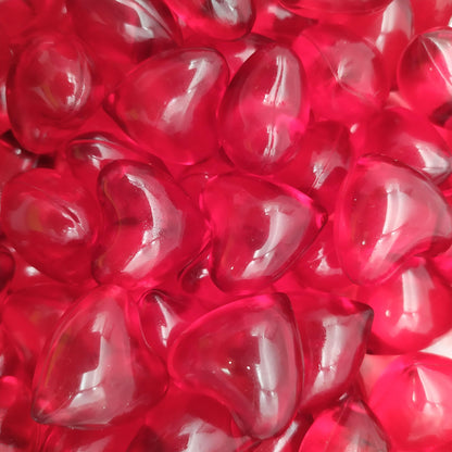 Pack 40 Perlas De Baño Aromatizada En Forma De Corazón - Con Aceite De Soja - Hidratante Y Aromática - Aroma Fresas_2