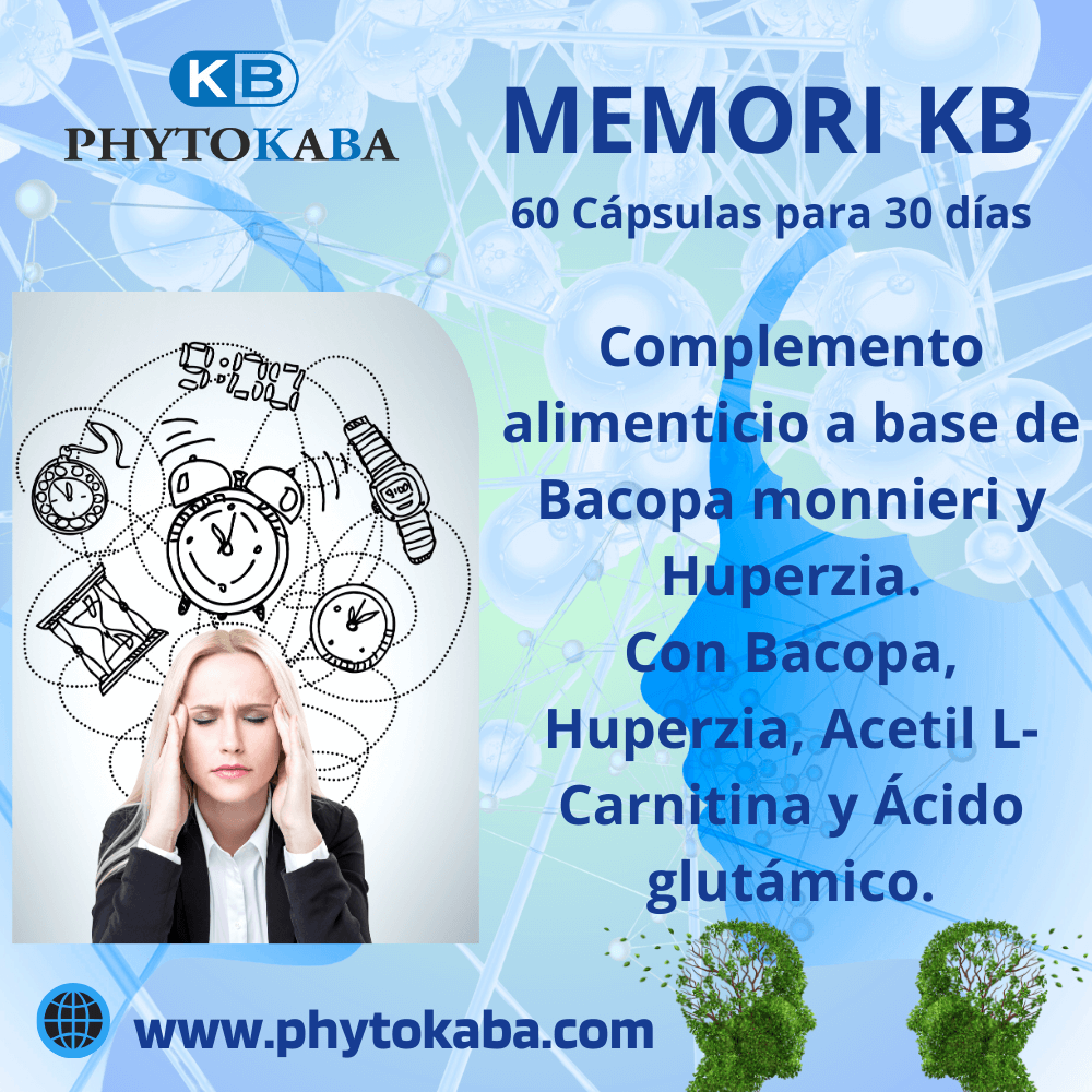 Memori Kb 60 Cápsulas Con Bacopa Y Huperzia. Cognitivo