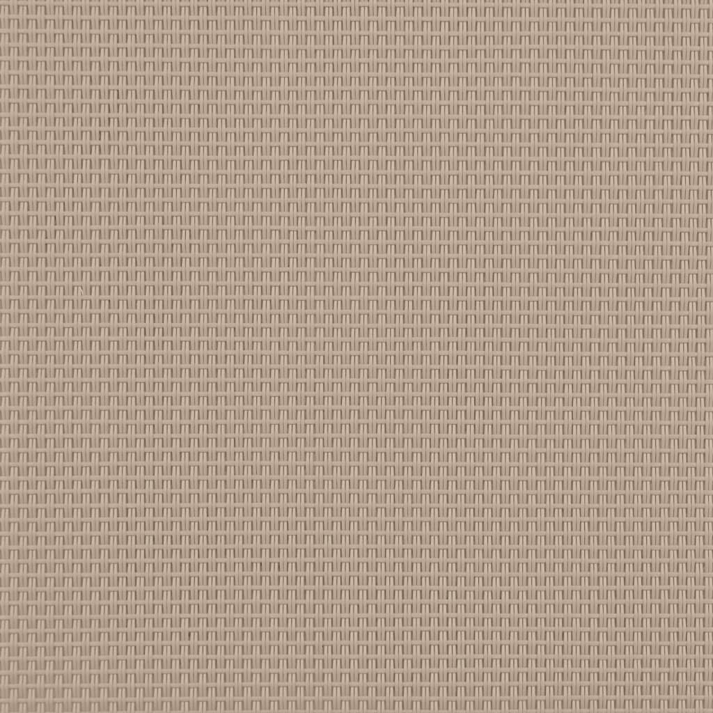 Tumbona De Madera Maciza De Acacia Y Textileno Taupe / Vetonek_5