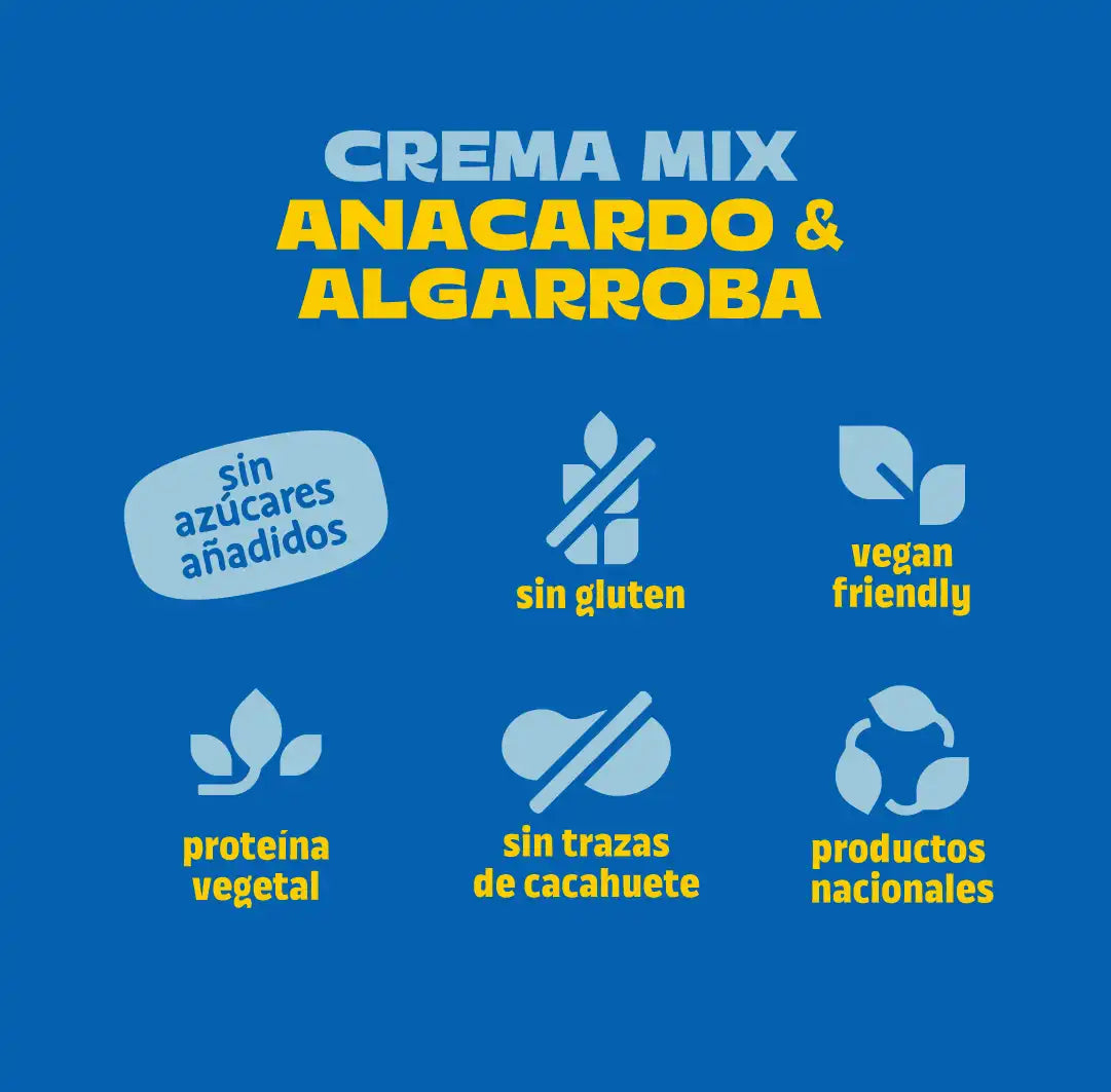 Pack crema de anacardo y algarroba 6 uds The Nut Club 1200g_4