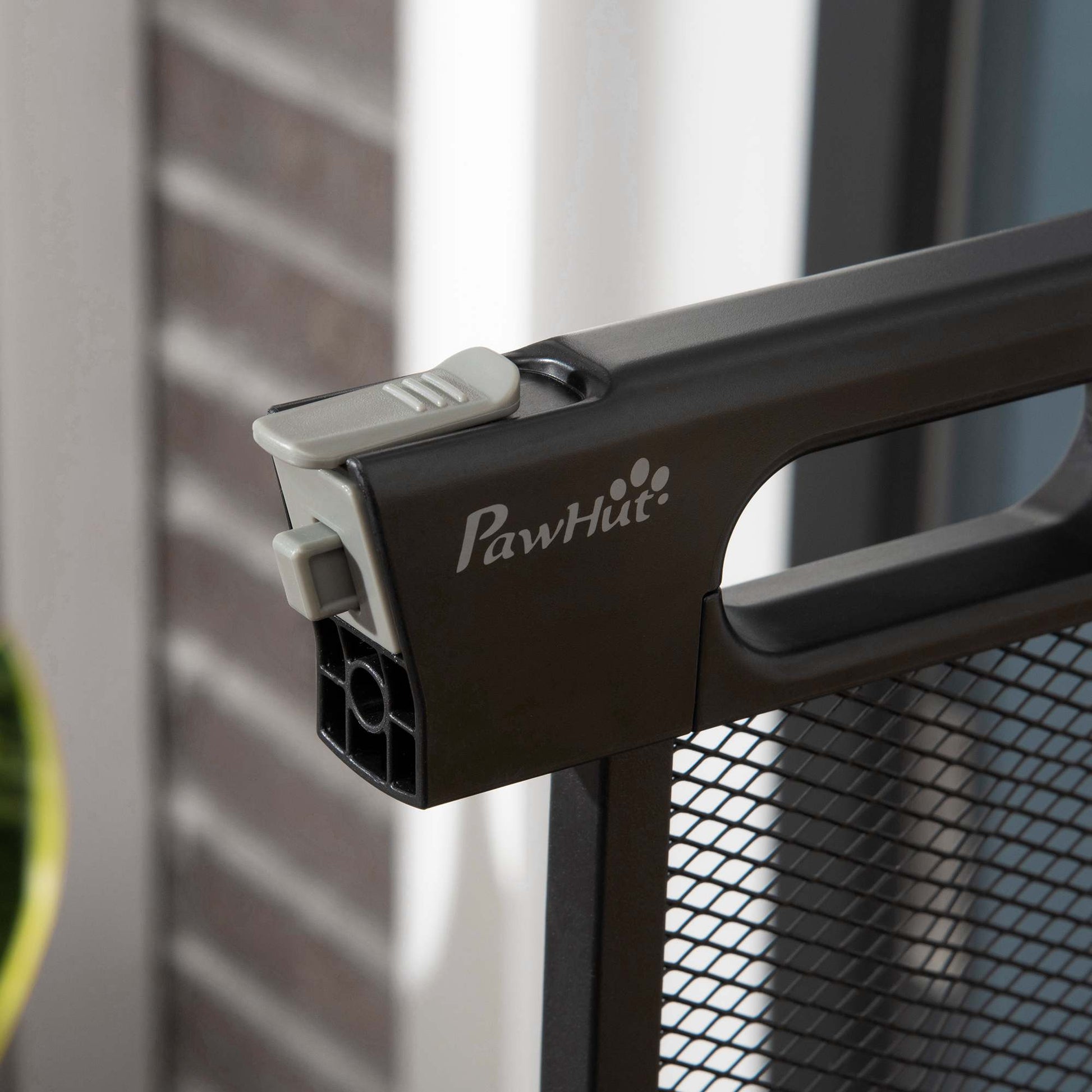 Pawhut Barrera De Seguridad Para Perros Extensible 75-103 Cm Con 2 Extensiones_4