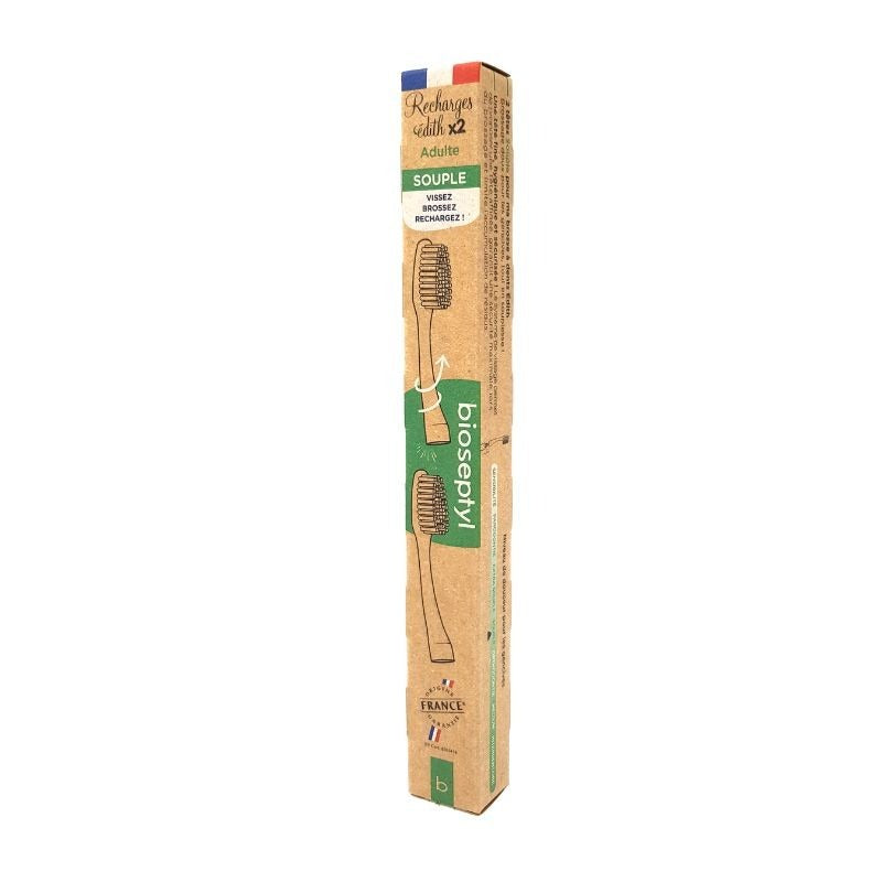 2 Cabezales de reemplazo cepillo Edith- Soft Bioseptyl