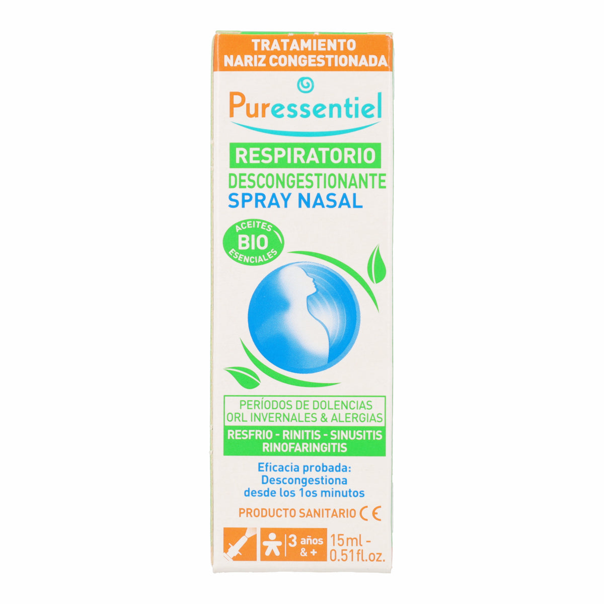 Respiratorio Spray Nasal Decongestionante con AE BIO PURESSENTIEL 15 ml