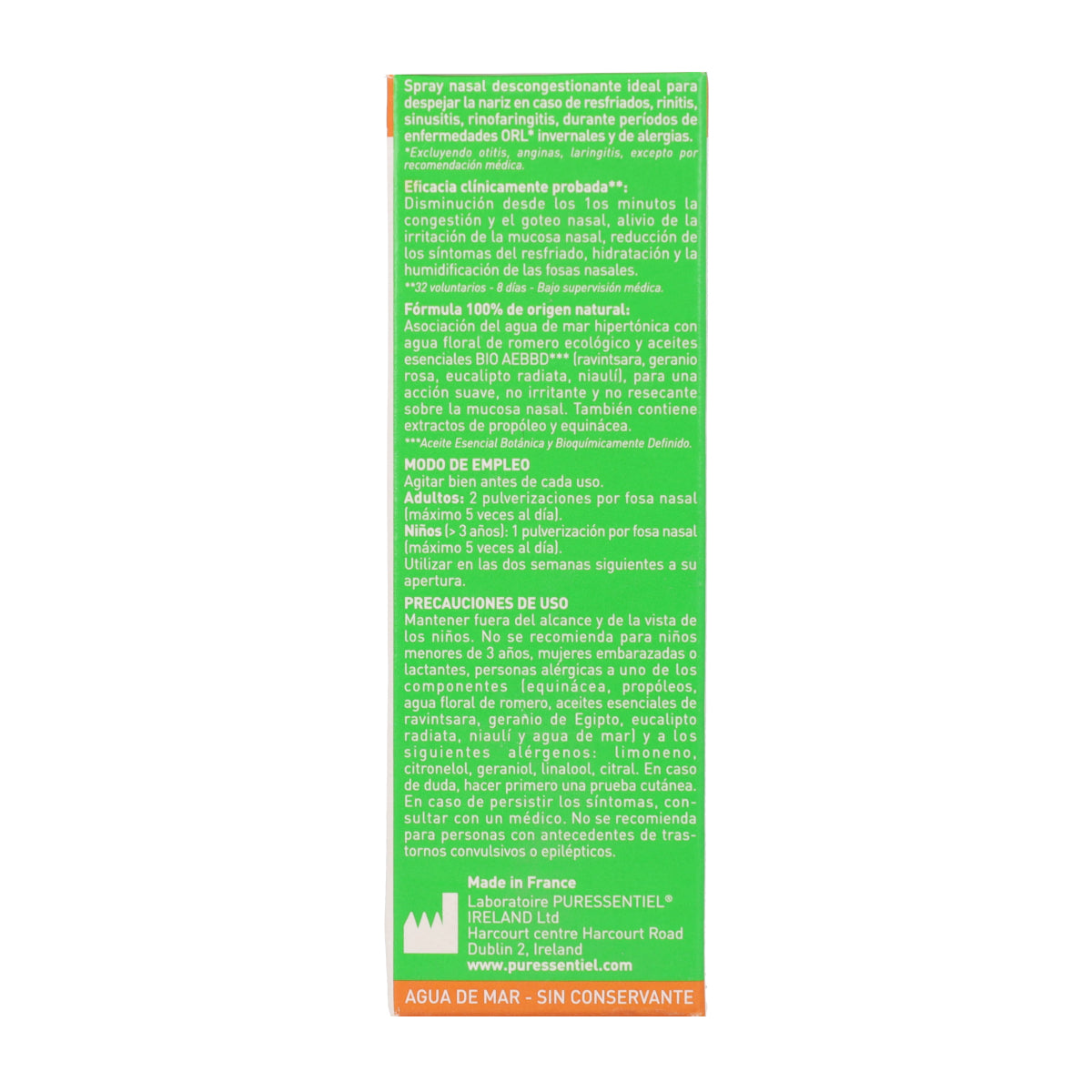 Respiratorio Spray Nasal Decongestionante con AE BIO PURESSENTIEL 15 ml