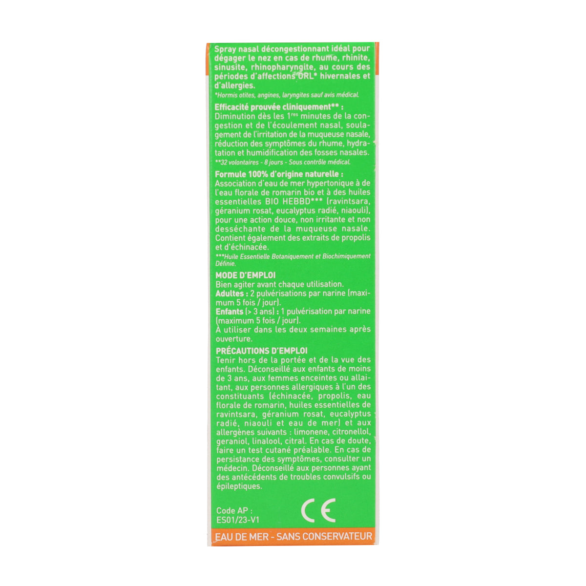 Respiratorio Spray Nasal Decongestionante con AE BIO PURESSENTIEL 15 ml
