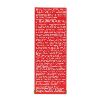 Anti Pic Difusión Citronela Aceites esenciales para difusión PURESSENTIEL 30 ml