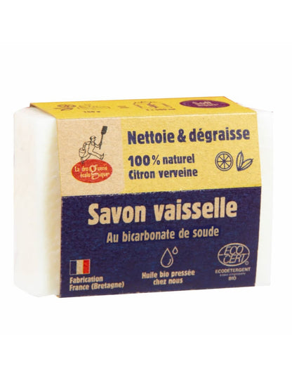 Jabón lavavajillas limón y bicarbonato La Droguerie écologique 150g