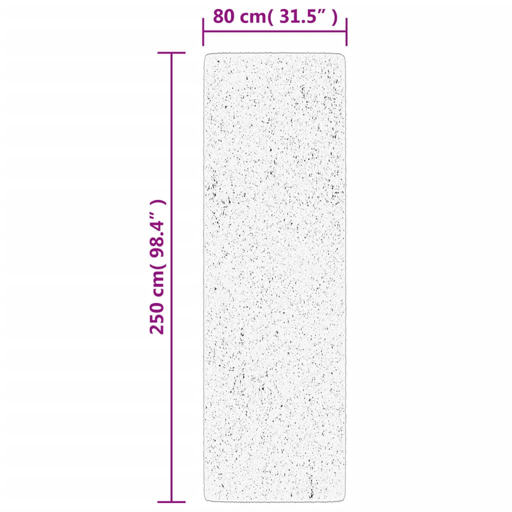 Vidaxl Alfombra De Pelo Corto Oviedo Turquesa 80x250 Cm_2