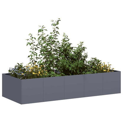 Jardinera Acero Gris Antracita 200x80x40 Cm_1