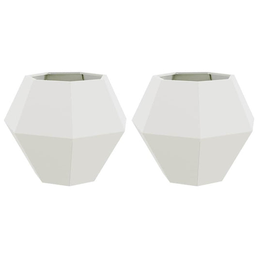 Jardinera 2 Pcs 75 X 75 X 60 Cm Acero_0