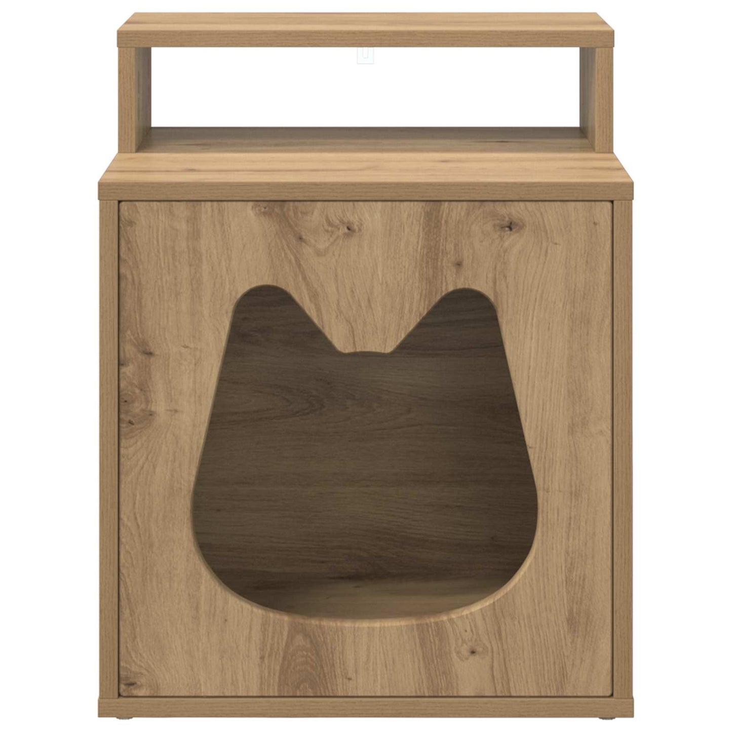 Casa Para Gatos Roble Artesanal 42,5 X 40 X 53,5 Cm_4