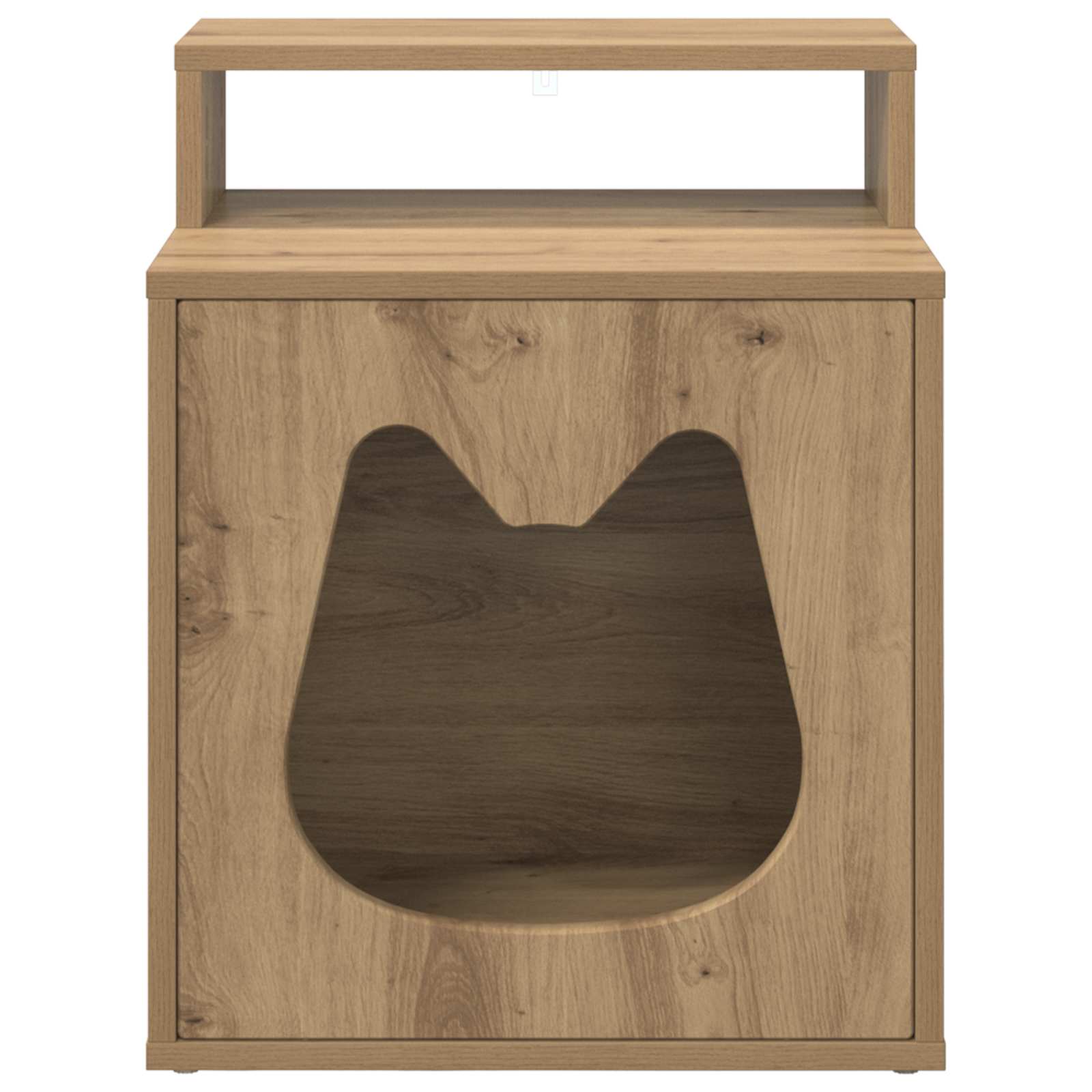 Casa Para Gatos Roble Artesanal 42,5 X 40 X 53,5 Cm_4